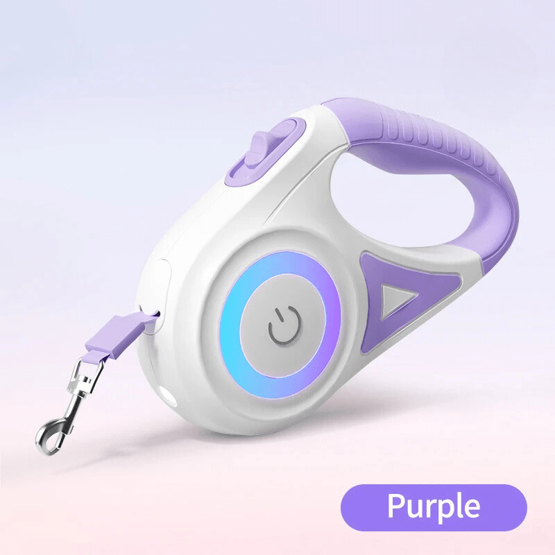 Automatic Retractable Luminous Dog Walking Rope - SBDS WORDTR-6434dog leash with flashlightilluminated dog leashLED dog leash