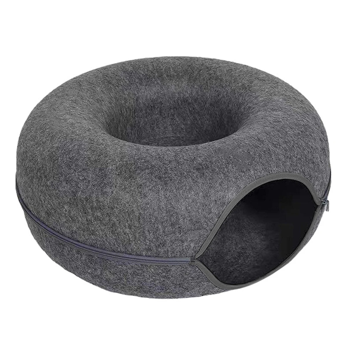 Felt Donut Cat Tunnel Bed - SBDS WORDTR-9949cat bedcat hideoutcat tunnel