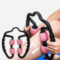 U-Shape Neck Massage Roller — Dual-Wheel Trigger Point Roller for Neck, Spine and Leg Muscle Relief