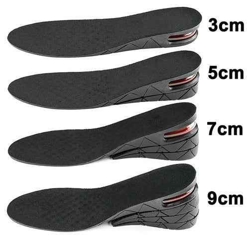 Air Cushion Height Boost Insoles — Shock-Absorbing Heel Lift Insoles for Comfort and Added Height
