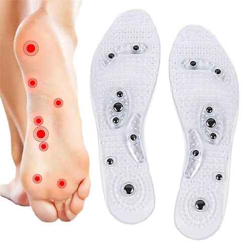 Magnetic Acupressure Insoles — Foot Massage Therapy Insoles for Pain Relief and Circulation