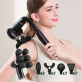6-Head Percussion Fascia Gun — Deep Tissue Muscle Massage for Post-Workout Recovery and Pain Relief