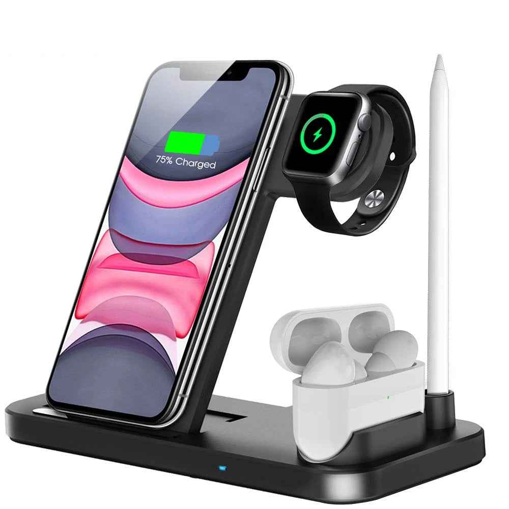 3-in-1 Wireless Charging Pad — Charge iPhone Apple Watch and AirPods Together on One Pad
