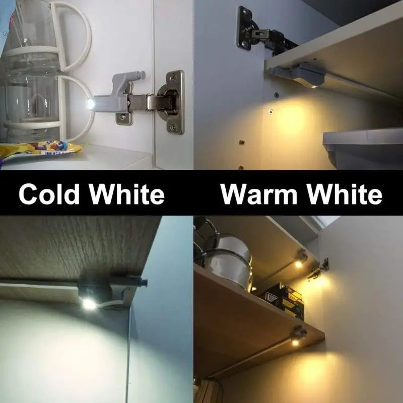 LED cabinet hinge light size comparison and installation guide for standard cabinet hinges - SBDS WORD Canada