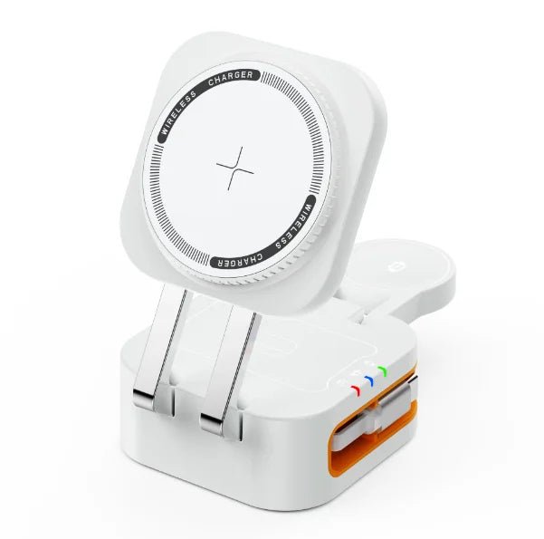 Magnetic 3 in 1 Wireless Charger Station With Extension Cords - SBDS WORDTR-101373 - in - 1 chargerApple accessoriesiPhone charger