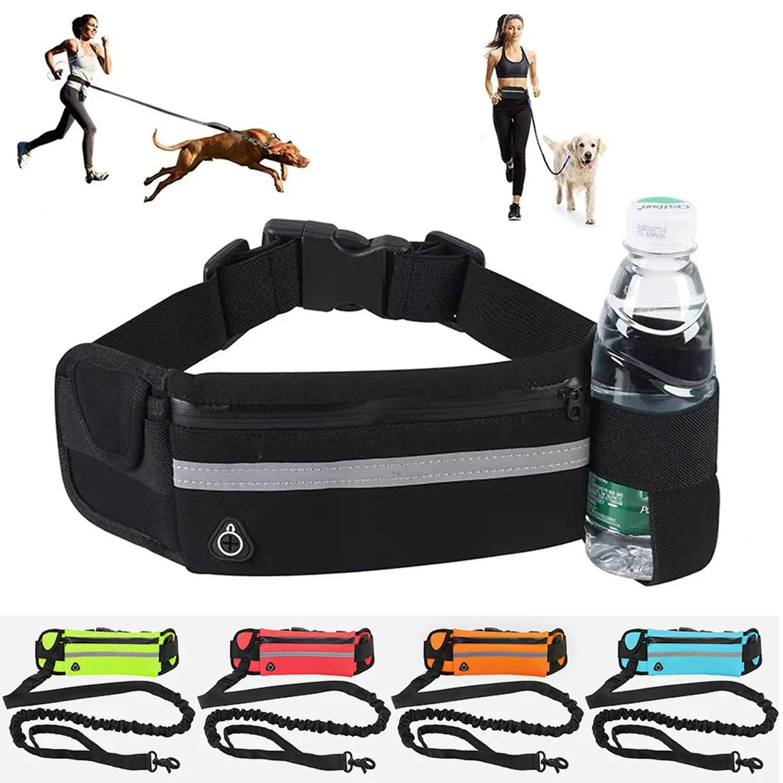 Running With Your Dog Holding a Leash Is Uncomfortable and Dangerous — The Waist Leash Changes This SBDS WORD