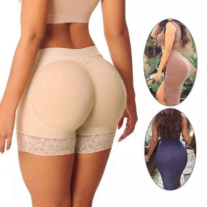 Discreet Padded Hip Shaper undergarment with seamless silicone padding for enhanced natural curves under everyday clothing