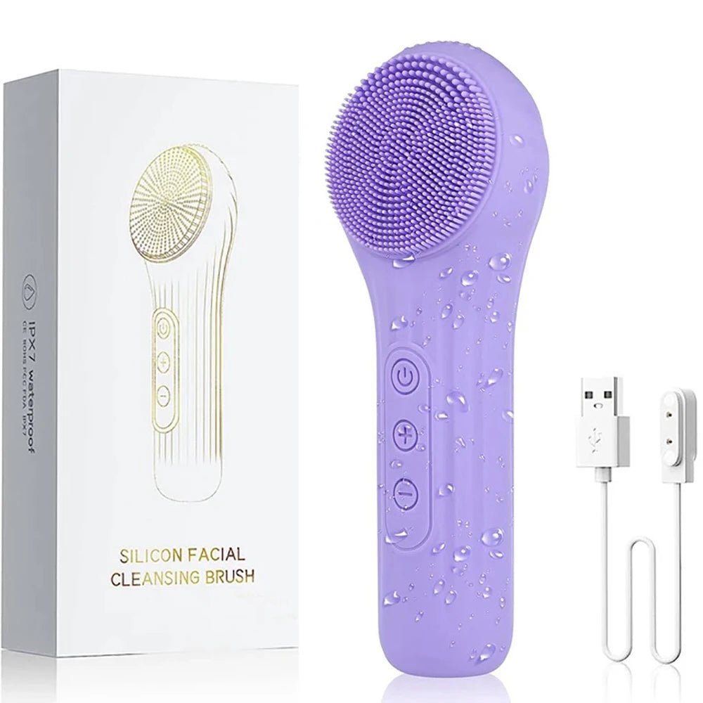 Sonic Waterproof Facial Cleansing Brush - SBDS WORDTR-10354beauty deviceexfoliating brushface massager