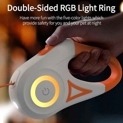 Automatic Retractable Luminous Dog Walking Rope - SBDS WORDTR-6432dog leash with flashlightilluminated dog leashLED dog leash