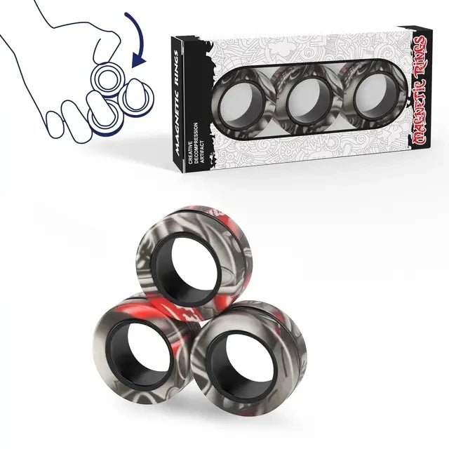 Magnetic Rings Fidget Toy - SBDS WORDTR-10381ADHD toyanxiety relieffidget toy