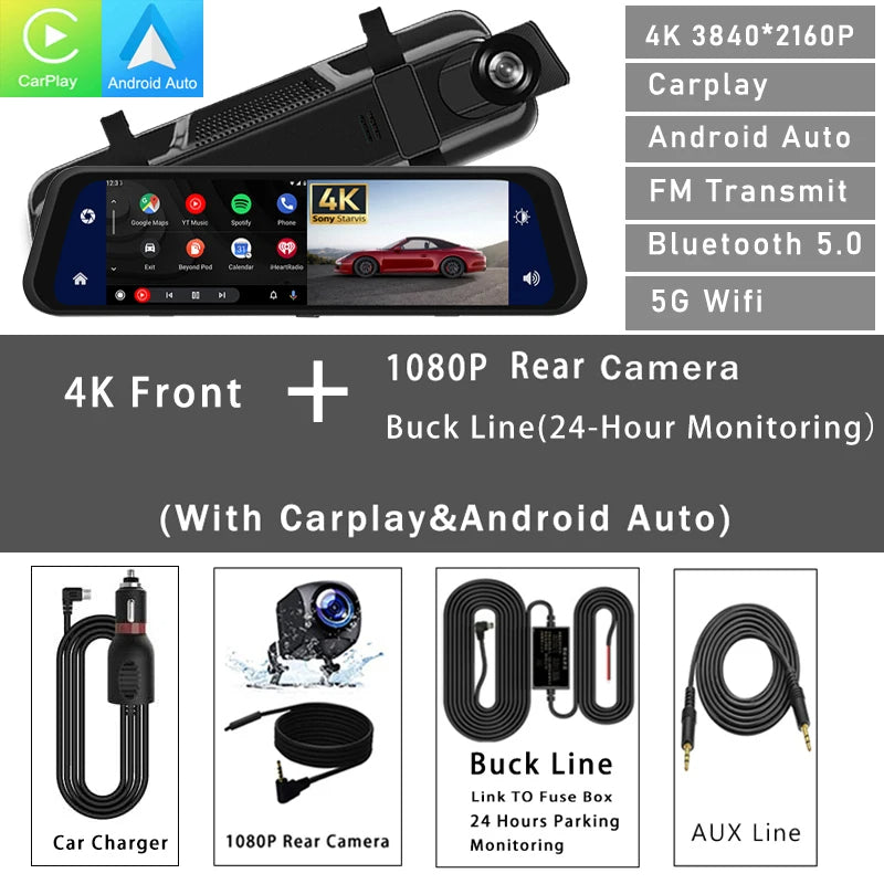 Dash Cam Mirror Screen SBDS WORD
