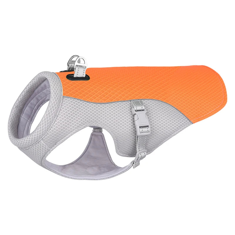 Summer Dog Cooling Vest — Evaporative Cooling Coat for Hot Weather Walks SBDS WORD