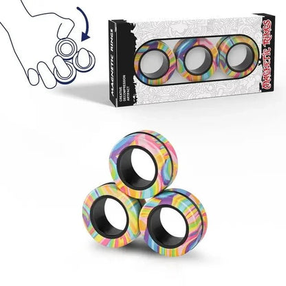 Magnetic Rings Fidget Toy - SBDS WORDTR-10382ADHD toyanxiety relieffidget toy