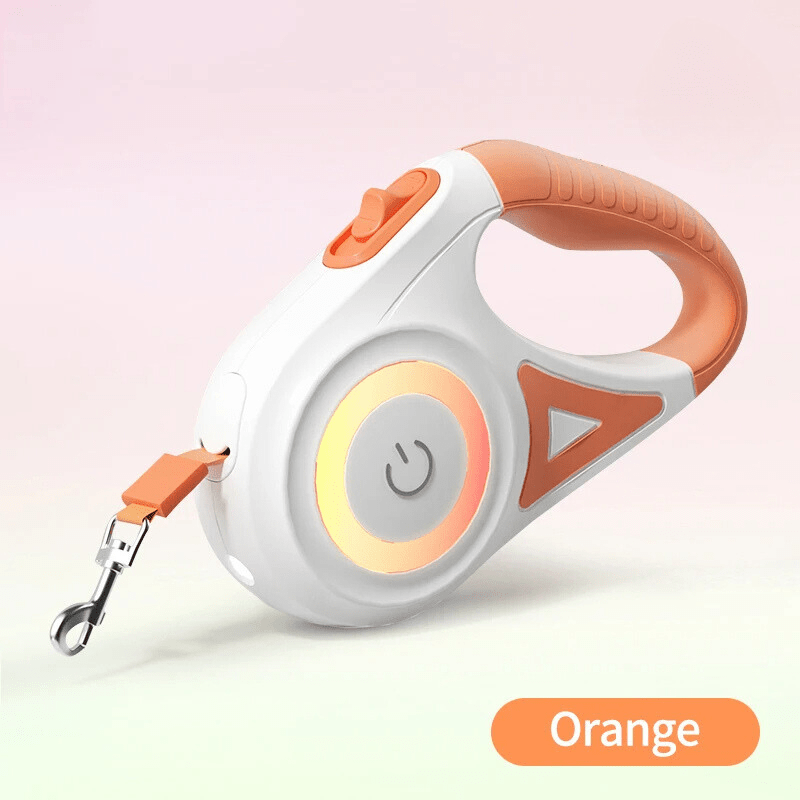 Automatic Retractable Luminous Dog Walking Rope - SBDS WORDTR-6433dog leash with flashlightilluminated dog leashLED dog leash