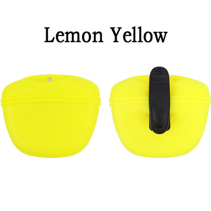 Silicone Dog Treat Pouch — Clip-On Training Bag for Dog Walks Canada SBDS WORD