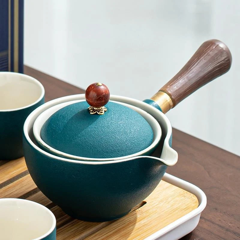 Ceramic Rotating Teapot SBDS WORD