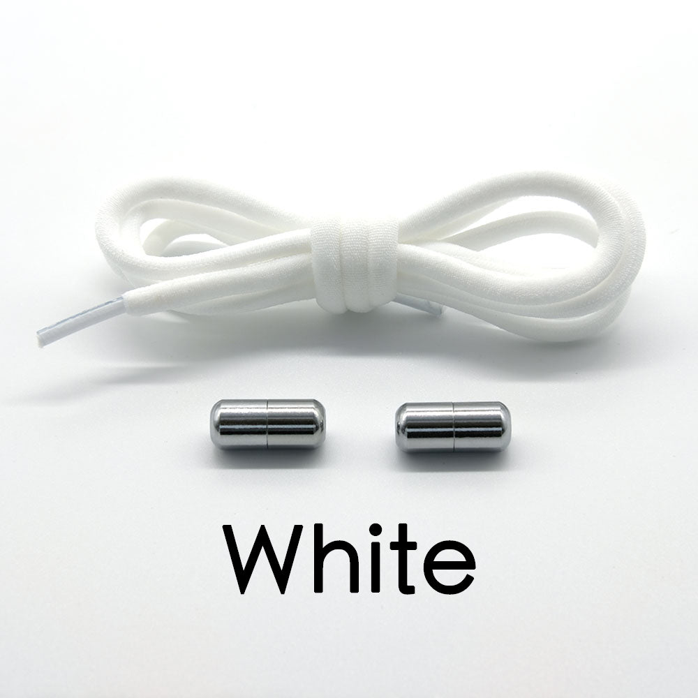 Elastic No Tie Metal Shoelaces SBDS WORD