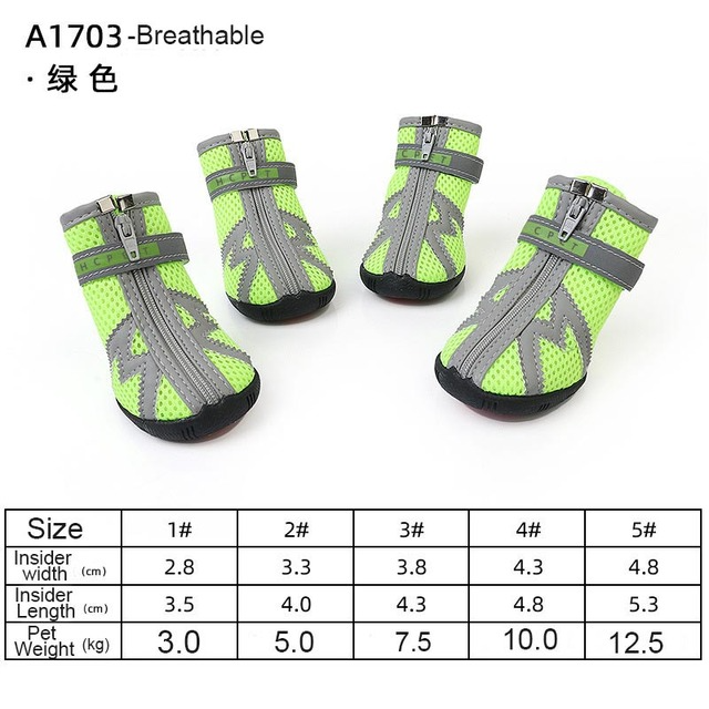 Dog Shoes for Hot Pavement SBDS WORD