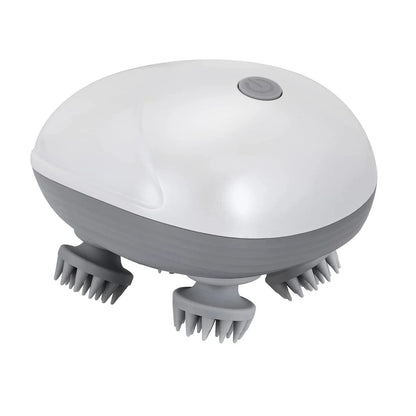 Electric cat and scalp massager with 4 rotating heads and 76 silicone nodes for pets and humans — SBDS WORD Canada
