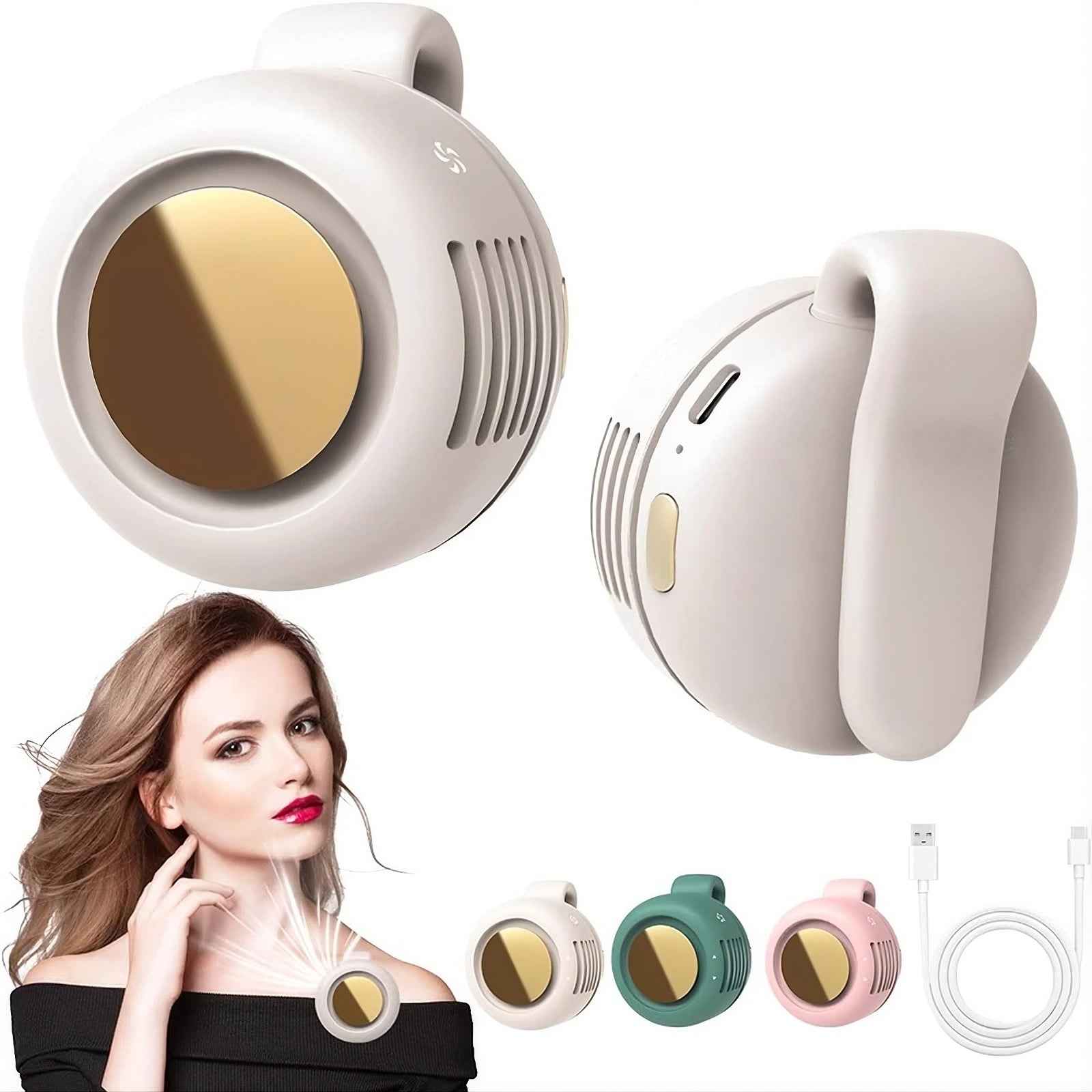 Mini Bladeless Clip-On Portable Fan
