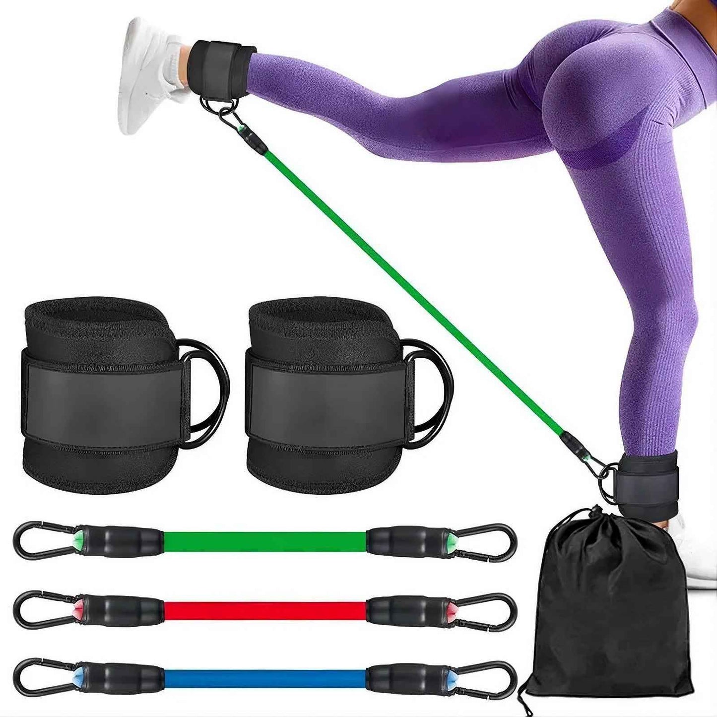Ankle Resistance Bands Set - SBDS WORDTR-10524ankle bandsglute exercisehome gym