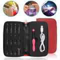 LED Crochet Hook Set — Light-Up Ergonomic Hooks for Crocheting Dark Yarn and Evening Crafting
