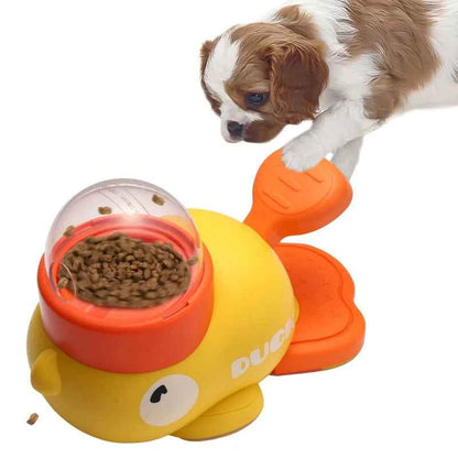 Automatic no-battery interactive pet treat dispenser for dogs, ships free across Canada