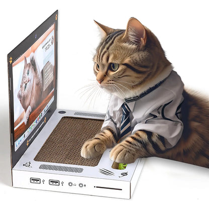 Cat Scratching Board Laptop SBDS WORD