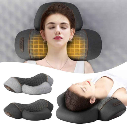 Electric Neck Massage Pillow — Heating & Vibration for Neck Pain Relief