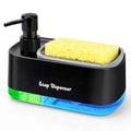 3-in-1 Bathroom Soap Dispenser Set — Dual Pump Organizer for Soap Shampoo and Lotion with Tray
