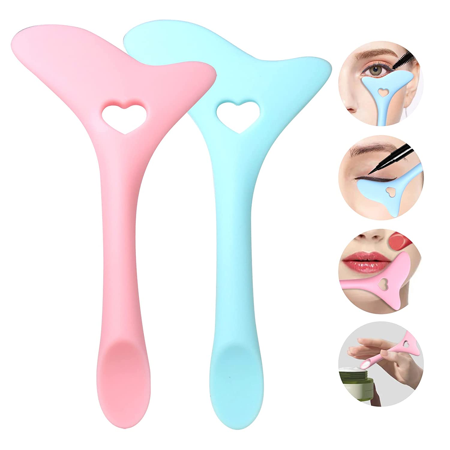 2x Silicone Eyeliner Makeup Stencil SBDS WORD