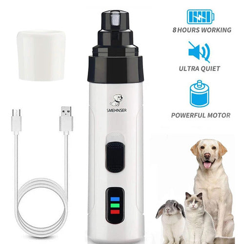 Electric Pet Nail Clipper — Quiet Painless Nail Grinder for Dogs & Cats SBDS WORD