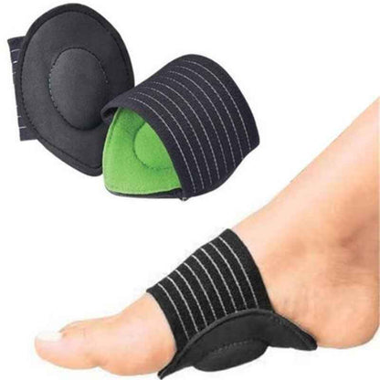2x Arch Support Foot Cushion Pad — Gel-Foam Insole for Plantar Fasciitis & Flat Feet