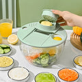 7-Piece Salad Spinner Set — Wash, Dry, Chop and Serve Salad in One Multi-Function Bowl