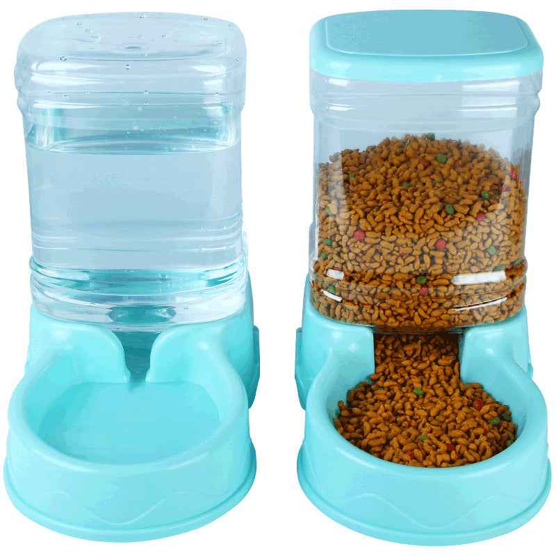 2-in-1 Automatic Pet Feeder and Water Dispenser — Self-Refilling Food and Water Bowl for Dogs and Cats