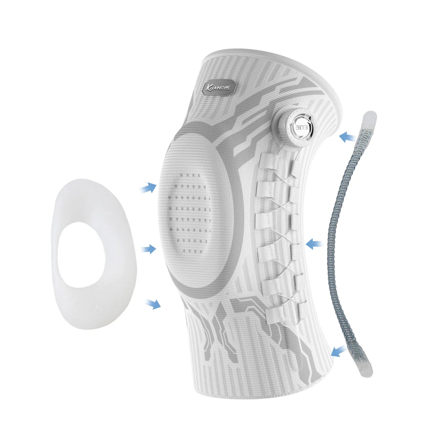 Adjustable knee brace with open patella support stabilizer for runner knee pain patellar tendinitis and joint instability - modern solution for athletes and active Canadians
