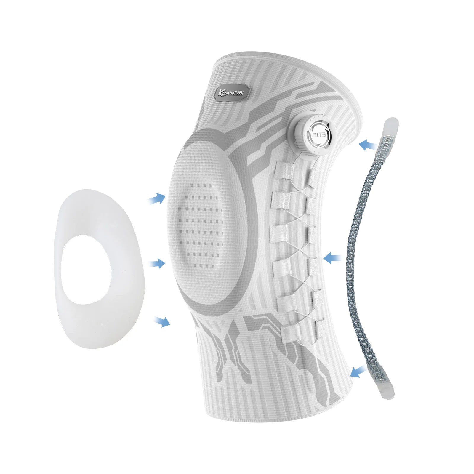 Adjustable knee brace with open patella support stabilizer for runner knee pain patellar tendinitis and joint instability - modern solution for athletes and active Canadians