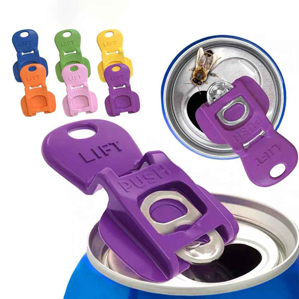 Easy-Pull Soda Can Opener Tool — Opens Ring-Pull Cans Without Breaking Nails or Cutting Fingers