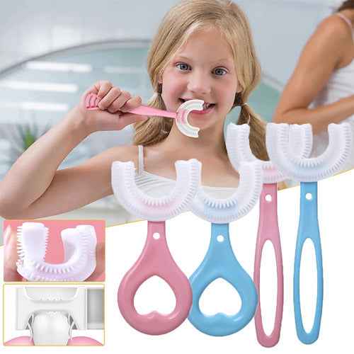 U-Shaped Kids Toothbrush — 360-Degree Automatic Brushing for Children's Complete Oral Care