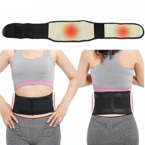 Tourmaline Magnetic Waist Brace — Lower Back Pain Heat Therapy Support Belt SBDS WORD