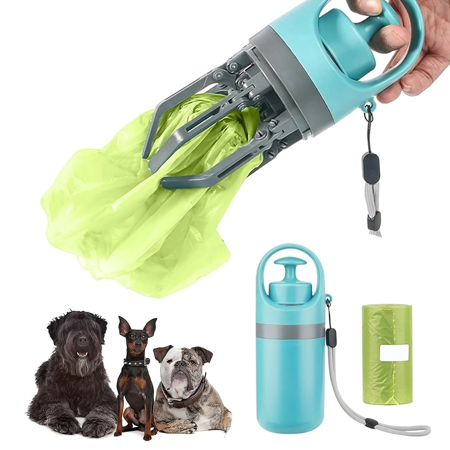 Portable Dog Poop Scooper - SBDS WORDTR-9662dog poop scooperdog walking accessoryno - touch scooper