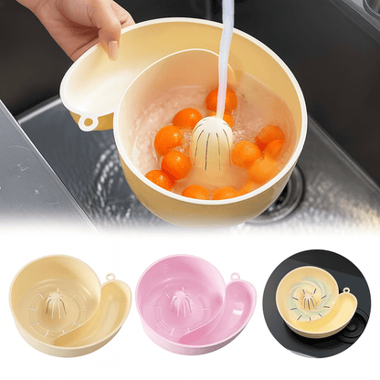 Fruit and vegetable washing bowl Canada — 4-in-1 auto rinse and spin produce cleaner for kitchen