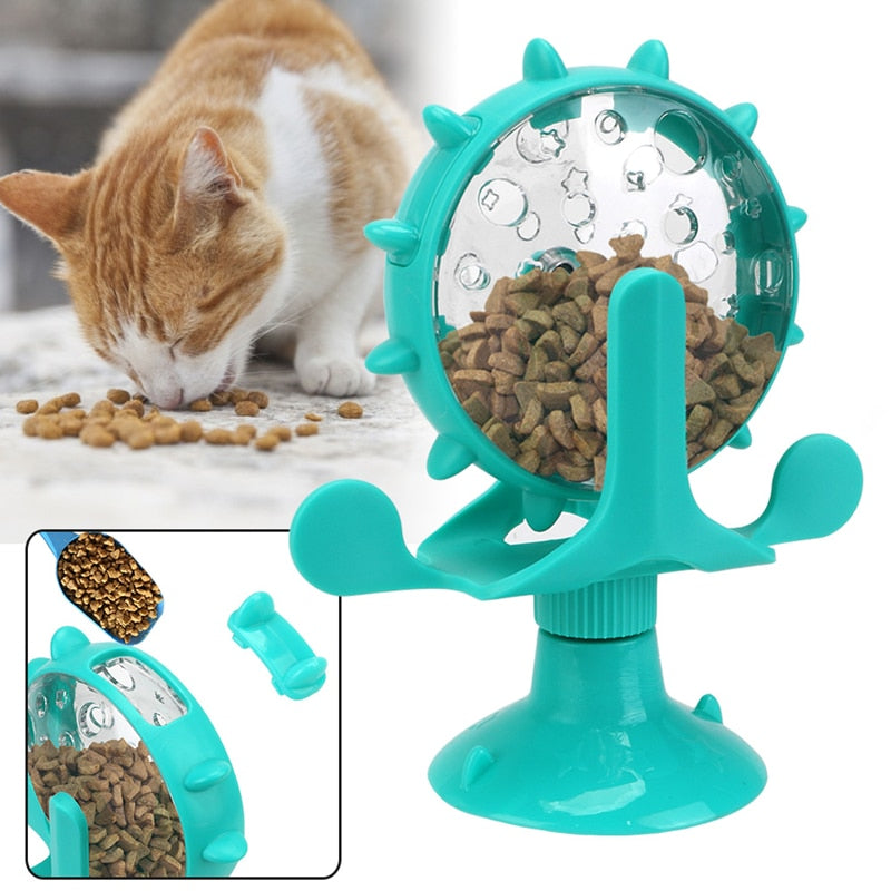 Pet feeding interactive wheel Canada — slow feeder puzzle toy turning mealtime into enrichment for cats and dogs