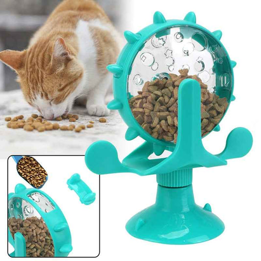 Pet Feeding Interactive Wheel — Slow Feeder Puzzle Toy That Turns Mealtime Into Enrichment