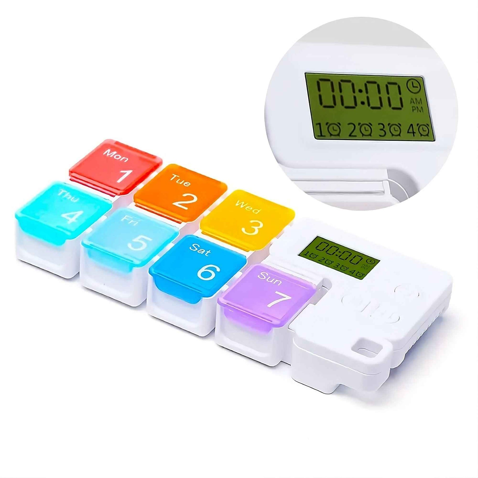 Drug Storage Alarm Box - SBDS WORDTR-10023health organizermedication reminderpill box