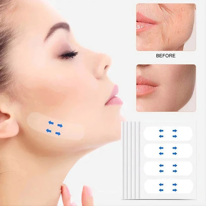 Invisible face lift stickers lifting and contouring jaw and cheekbones under makeup - SBDS WORD Canada
