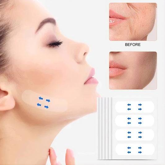 Invisible face lift stickers lifting and contouring jaw and cheekbones under makeup - SBDS WORD Canada