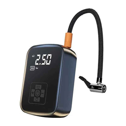 Portable Electric Tire Inflator — Cordless Digital Air Pump for Car Bike and Motorcycle Tires