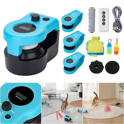 Interactive cat chase treadmill exercise toy with mouse sound, ships free across Canada