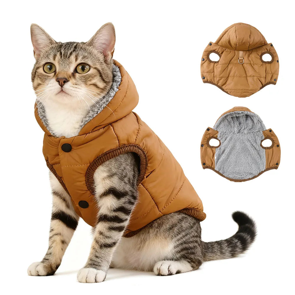 Cozy Hooded Pet Jacket SBDS WORD